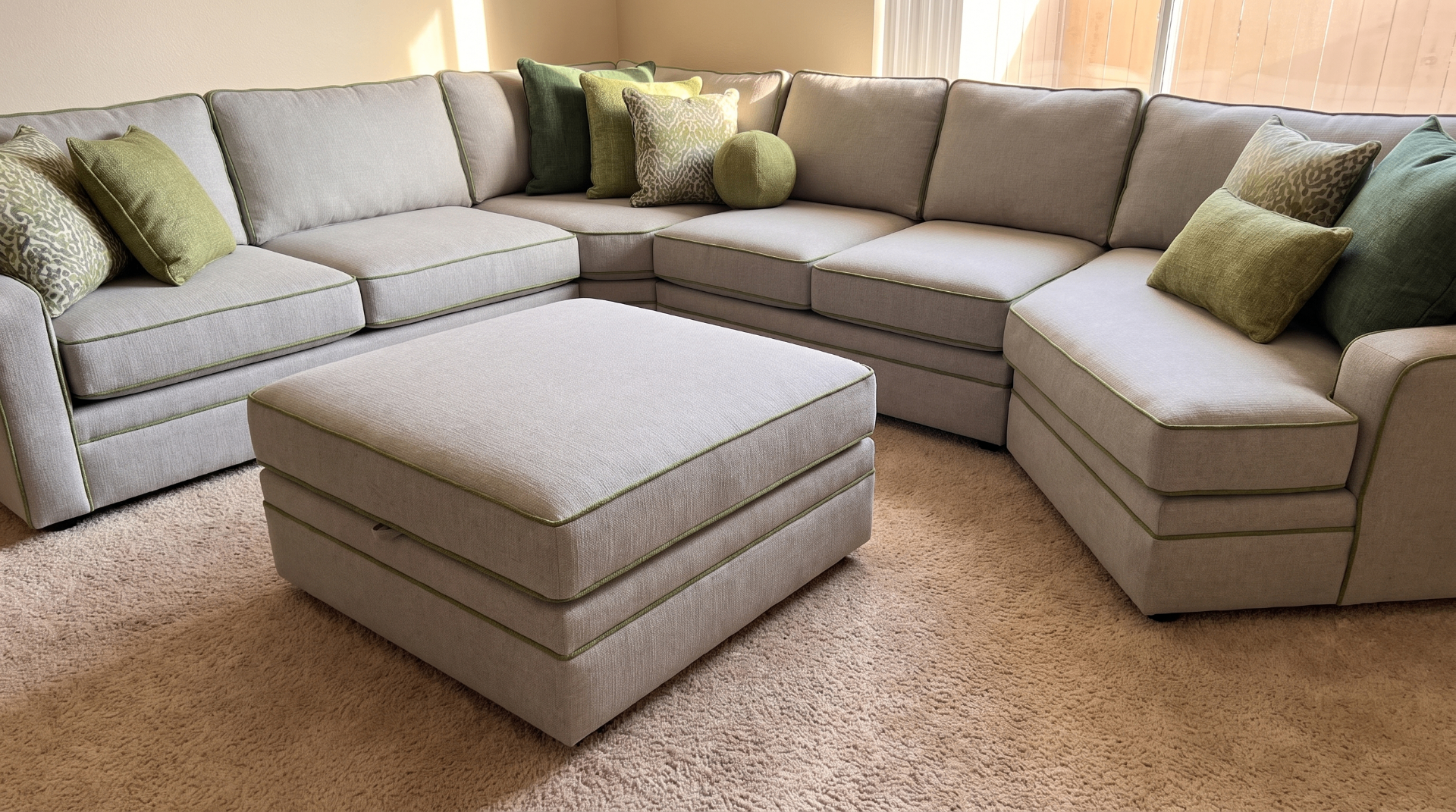 Custom Carson sectional in a customer's home — reviewed by Ruby Romero