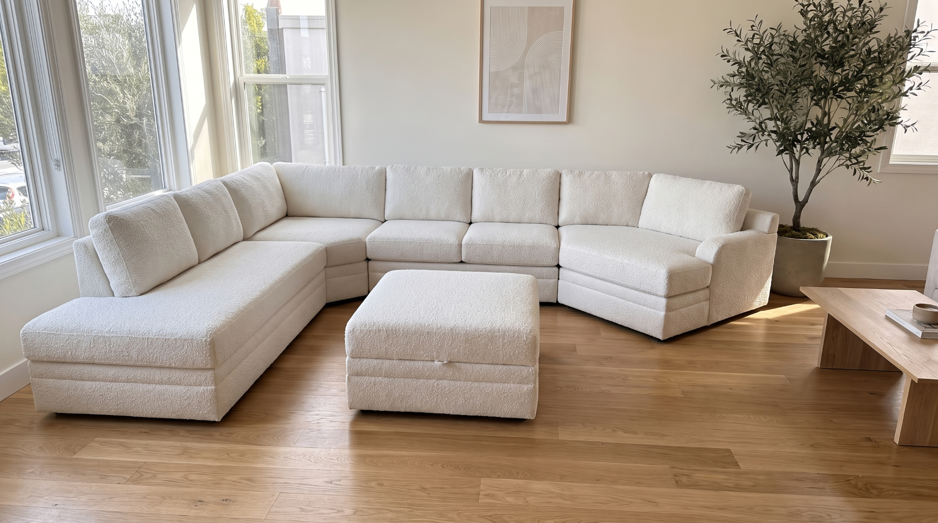 Custom Carson sectional in a customer's home — reviewed by Lilian Hernandez