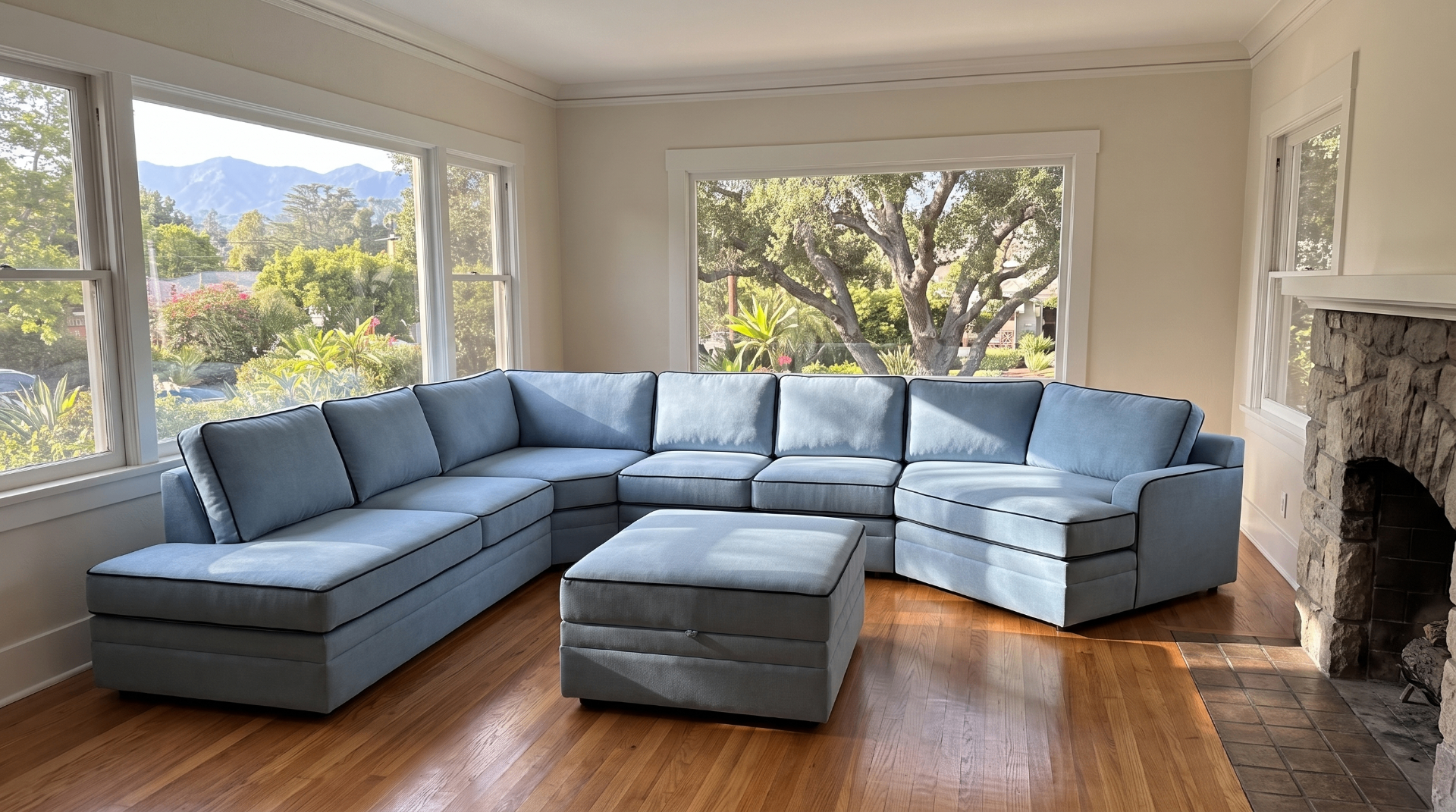 Custom Carson sectional in a customer's home — reviewed by Vic Oien